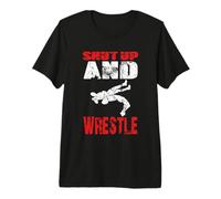 Wrestling Zitto E Wrestle Retro Wrestler Costume Maglietta Premium