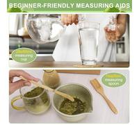 WREWING Collezione Matcha Premium, 6 pezzi: ciotola in ceramica, frusta e accessori per la preparazione del tè tradizionale giapponese