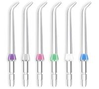WREWING Confezione da 6 punte classiche di ricambio per irrigatore orale Water-pik e filo interdentale, compatibili con WP100, WP250, WP300, WP450, WP660, WP900