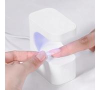 WREWING Lampada UV portatile a forma di U per unghie, asciugatura rapida, con 2 impostazioni di timer, design compatto per uso domestico e salone