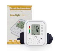 WREWING Sfigmomanometro automatico da braccio con ampio polsino comodo (22-32 cm) per uso domestico e misurazione della frequenza cardiaca