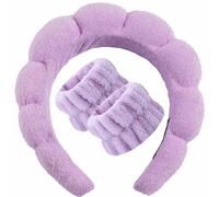 WREWING Sponge Spa - Fascia per capelli per donne e ragazze, regalo alla moda per San Valentino, viola