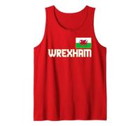 Wrexham Galles City Cymru, Drago con Bandiera Gallese, Rosso Canotta