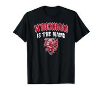 Wrexham is the name Welsh Dragon Rampant stampa invecchiata Maglietta