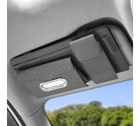 WRGEYXTD Organizzatore Visiera Parasole Auto per Ford Puma/Puma ST SUV 2019-2023, Borsa Portaoggetti Aletta Parasole Fazzoletti Occhiali Organizer Interno Accessori,B/Grey