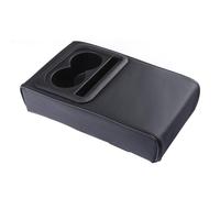 WRHOME Cuscino per Scatola bracciolo per Auto per VW Golf 7 2013-2020,Pelle Auto Bracciolo Pad Console Centrale Bracciolo Protezione Cuscino,A/Black Basic Style