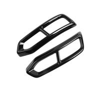 WRHOME Terminali di Scarico per Audi A6 C8 2019,Rear Exhaust Decoration Silencer Tail Throat Cover Sticker Accessori Esterni