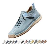 Wright And Mason Women Shoes, Emiline Comfortable Orthopedic Sneaker, Handmade Leather, Arch Support, for Walking/Hiking (Sky,38)
