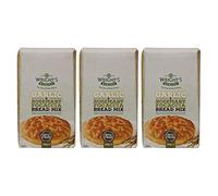 Wright's Baking - Mix di focaccia all'aglio e rosmarino, 500 g (confezione da 3)