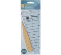 WRIGHTS EZ Quilting 882700 Set di strumenti per quilt Easy Dresden 10 x 3,5 x 0,13 Trasparente