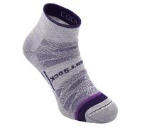 Wrightsock CoolMesh II - Calzini da corsa per uomo e donna, ecologici, anti-vesciche, realizzati in America, Bianco/Wildberry, X-Large