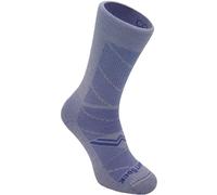 Wrightsock CoolMesh II Crew - Calzini da corsa per uomo e donna, ecologici, anti-vesciche, realizzati in America, Serenity Blue, Large