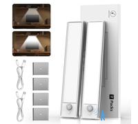 Wrischan Luce Armadio LED con Sensore, 6000K di Luci led per Armadios Dimmerabile, 20CM Magnetica Ricaricabile Luce LED, Armadio Senza Fili Luces Notturna Lampada Armadio per Cucina Scale Soggiorno