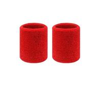 Wrist Guard For Sports 2 pezzi di polsiere sportive in asciugamano, fasce antisudore da tennis, polsiere for basket, pallavolo, fitness, fasce antisudore, polsiere Per Basket, Baseball(2pcs red 8 cm)