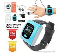 Wrist Pulse Oximeter 24 Hours SPO2 Sleep Study Monitor Pulse Rate AlarmSoftware