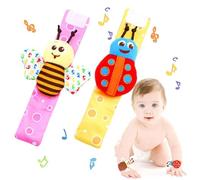 Wrist Rattle - Rattle Socks Toy Set | Foot Finder Socks | Learning Toy