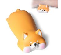 Wrist rest, poggiapolsi mouse, supporto polso, tappetino ergonomico, Supporto polso per mouse design Shiba Inu, Cuscino ergonomico antiscivolo per computer e laptop, Colore Bianco, Ufficio