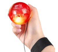 Wrist Return Ball - Bounce Rebound, Training Practice, Indoor Outdoor | Elastic Wrist Tether With High-Bounce Rubber Core, Lightweight Portable Design For School Gym Outdoor Beach Party Indoor Spor