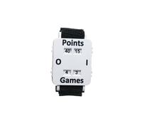 Wrist Scorekeeper - Contapunti per tennis, colore: bianco | Visualizzazione manuale del conteggio con etichette trasparenti e da polso