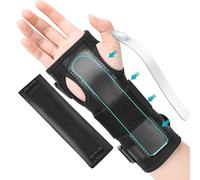 Wrist Splint for Carpal-Tunnel Syndrome by PKSTONE, Adjustable Compression Wrist Brace for Right and Left Hand, Pain Relief for Arthritis, Tendonitis, Sprains