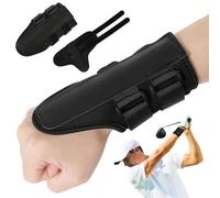 Wrist Trainer Pro Golf - Strumento di allenamento per la postura di polso e braccio, allenatore di correzione del polso, previene lo slittamento W-rist, migliora la stabilità dello swing, doppie fasce