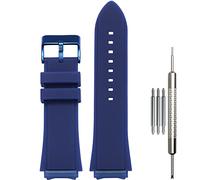WRISTARMOR Cinturino per orologio in gomma siliconica da 45 mm compatibile con GUESS W0247G3 W0040G3 W0040G7 cinturino impermeabile sportivo da uomo da donna 22 mm blu