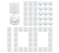 Wristband Locks - 100-Piece Secure Barbed Buckle Beads | Event ID Band Fas | PP Material, 100-Piece Set, Compact 1.2x1.2x1.05cm Size (40g), Anti-Tamper Sliding Lock, For Music Festivals