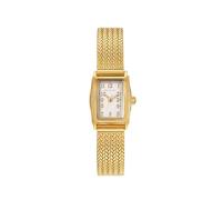 WRISTOLOGY Orologio vintage da donna, rettangolare, stile Art Déco, intercambiabile, regolabile, facile da leggere, analogico, Rete dorata, Art Deco