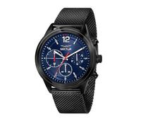 Orologio Uomo Sector 670 R3253540008 Acciaio Nero Maglia Mesh Multifunzione Blu
