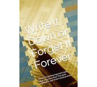 Write It Down or Forget It Forever: Tired of forgetting important tasks, ideas, or grocery lists? This sleek notebook is your brain's backup drive!