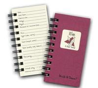 Write it Down-Reihe von Journals Unlimited Guided Journal Wine Ein Weinjournal im Miniformat, 3 x 5,5, Cranberry-Hardcover, hergestellt in den USA