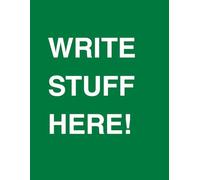 Write Stuff Here!: A thoughtful gift to your loved ones! Large print, widely ruled notebook with a visible call to action. It helps people maintain ... not that strong any more. Show that you care!