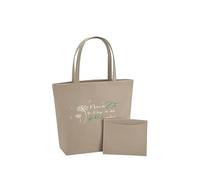 WriteFusion Prendi tempo per cose che ti rendono felice, scritta ispiratrice con leone, motivazione e consapevolezza, borsa regalo sostenibile, in feltro, borsa per la spesa, borsa da spiaggia, sabbia