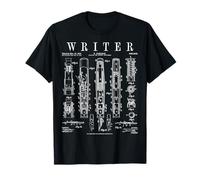Writer Author - Penna stilografica con Brevetto Vintage Maglietta