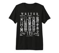 Writer Author - Penna stilografica con Brevetto Vintage Maglietta Premium
