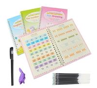 Writing Book Kit, Preschool Calligraphy Workbook, Handwriting Practice Workbook, Groove Calligraphy Workbook Kit, kit educativo di scrittura manuale per bambini, pratica di scrittura manuale per