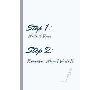 Writing it down before my brain changes the subject… Again: A Relatable, ADHD-Friendly Journal for Capturing Thoughts, Lists, and Brilliant Ideas Before They Disappear