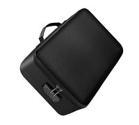 WRITWAA 1 Borsa Portadocumenti Ignifuga Organizer Portatile Per Ufficio/uso Personale Con Lucchetto Nero