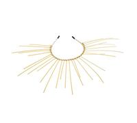 WRITWAA 1 Pc Fascia Di Halloween Costume Da Dea Del Sole Copricapo Da Sole Per Ragazze Accessori Per Da Sposa La Sposa Principessa Fascia Della Dea Costumi Per Donne Golden Metallo
