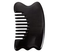 WRITWAA 1 Pezzo Pettine Massaggiante Corno Bue Strumento Ergonomico per Scalpale e Scraping per Corpo per Relax e Circolazione Sanguigna per Famiglia e