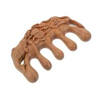 WRITWAA 1 Pezzo Pettine Massaggiante Legno Verawood Strumento per Districante e Antistatico Massaggia Capelluto Design Retro e Chic per Migliorare La Circolazione Sanguigna e La Tensione