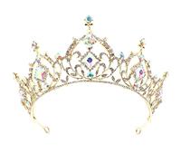 WRITWAA 1 Pezzo Tiara Cristallo per Sposa Accessorio Nuziale Cerimonia per Compleanni e Feste Decorazione per Sposa e Damigelle