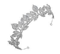 WRITWAA 1 Pezzo Tiara Nuziale Barocca con Decorazioni per Sposa Copricapo per Cerimonie e Feste Comfort Assicurato e Vestibilità