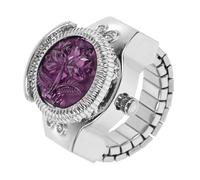 WRITWAA 1 pz Anello Orologio Moda Orologio Creativo Orologio da dito Orologio Unico Anello Progettato Orologio Anello Orologio Anelli per Le Donne Signore In Lega di Zinco Spilla A conchiglia
