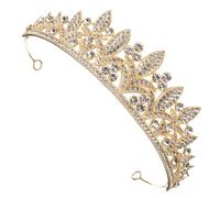 WRITWAA 1 Pz barocca accessori per a diadema per il matrimonio della sposa coroncina sposa decorazione per in lega copricapo femminile Golden