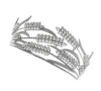 WRITWAA 1 Pz Di Strass Accessori Per Da Sposa Di Cristallo Di Grano Copricapo Da Sposa Da Sposa In Lega D'Argento