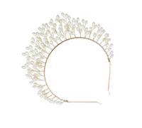 WRITWAA 1 Pz Diadema Di Perle Copricapo Da Sposa Della Sposa Oggetti Fotografici Golden