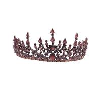 WRITWAA 1 Pz diadema di strass decorazioni copricapo nuziale accessori per per le donne da sposa quinceanera Tiara in lega Accessori per per ragazze cristallo Viola,porpora