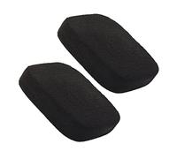 WRITWAA 1 Set 2 Pezzi Detergente viso carbone di bambù spugne spugna per la cura della pelle esfoliante bellezza impostazione piumino da cipria scrubber facciale pva Nero