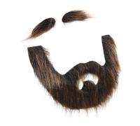 WRITWAA 1 Set barba da pirata decorazione halloween Decorazione cosplay Decorazione per cosplay barba simulata finta barba nera barbe baffi autoadesivi per adulti baffi decorativi peluche